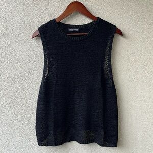 Black American Apparel Mesh Flowy Tank